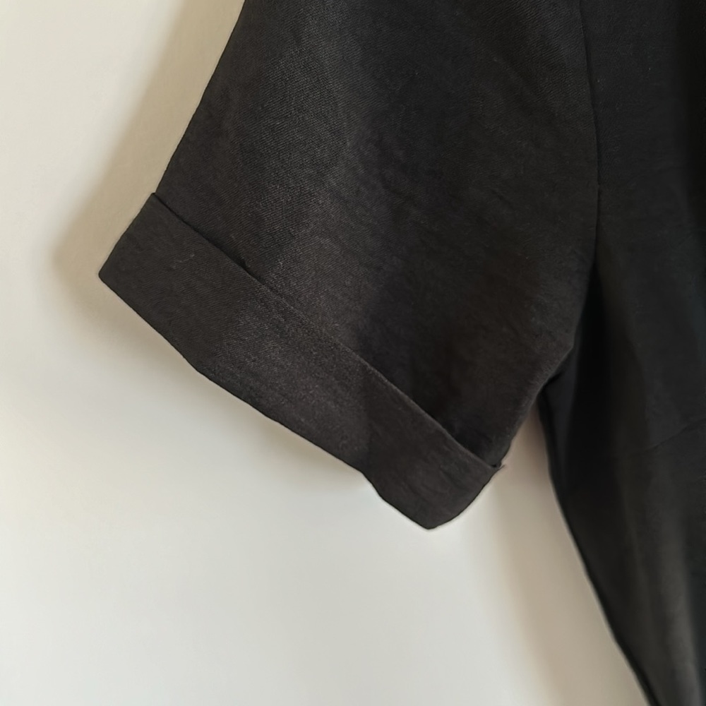 Monteau Belted Plunging Jumpsuit - Picture 8 of 9